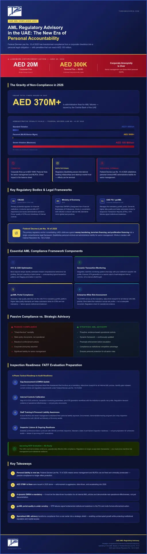 AML Regulatory Advisory in the UAE: Strategic Compliance and Risk Mitigation for 2026